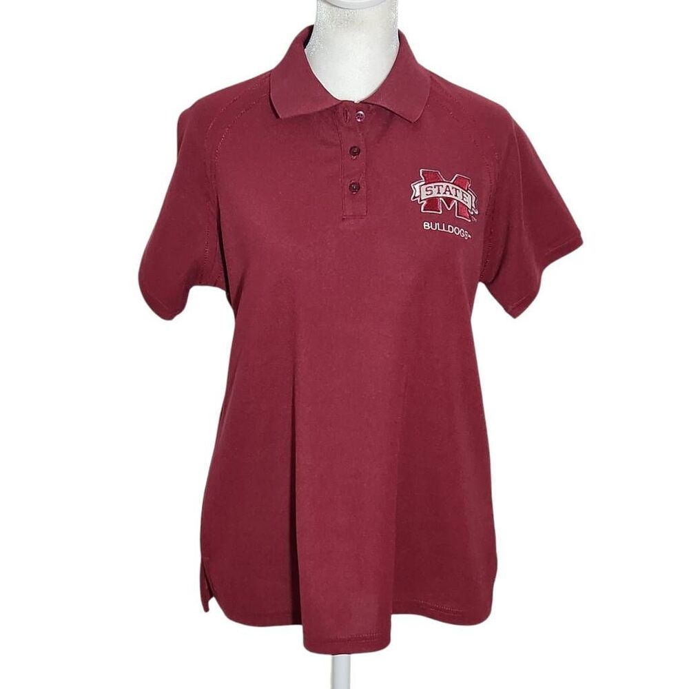 Chestnut Hill Womens Mississippi State Bulldogs Polo Shirt Size Medium